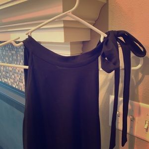 Sleeveless little black dress